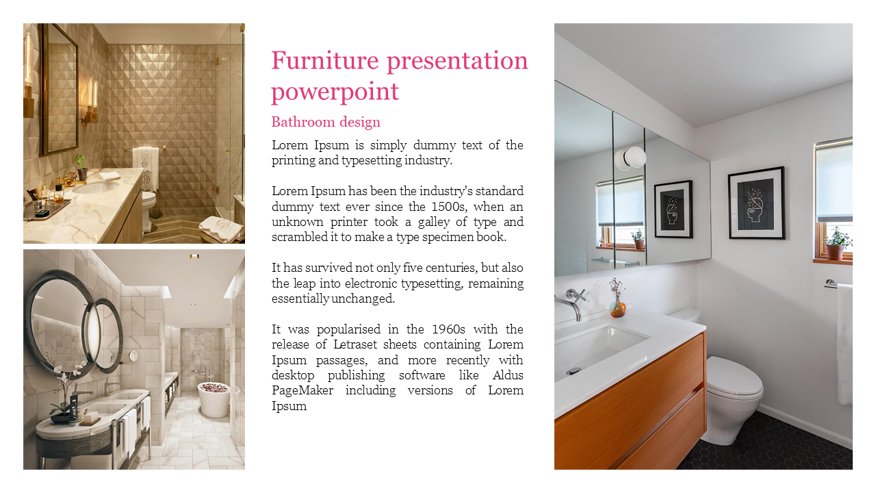 Furniture Presentation PowerPoint for Stylish Design