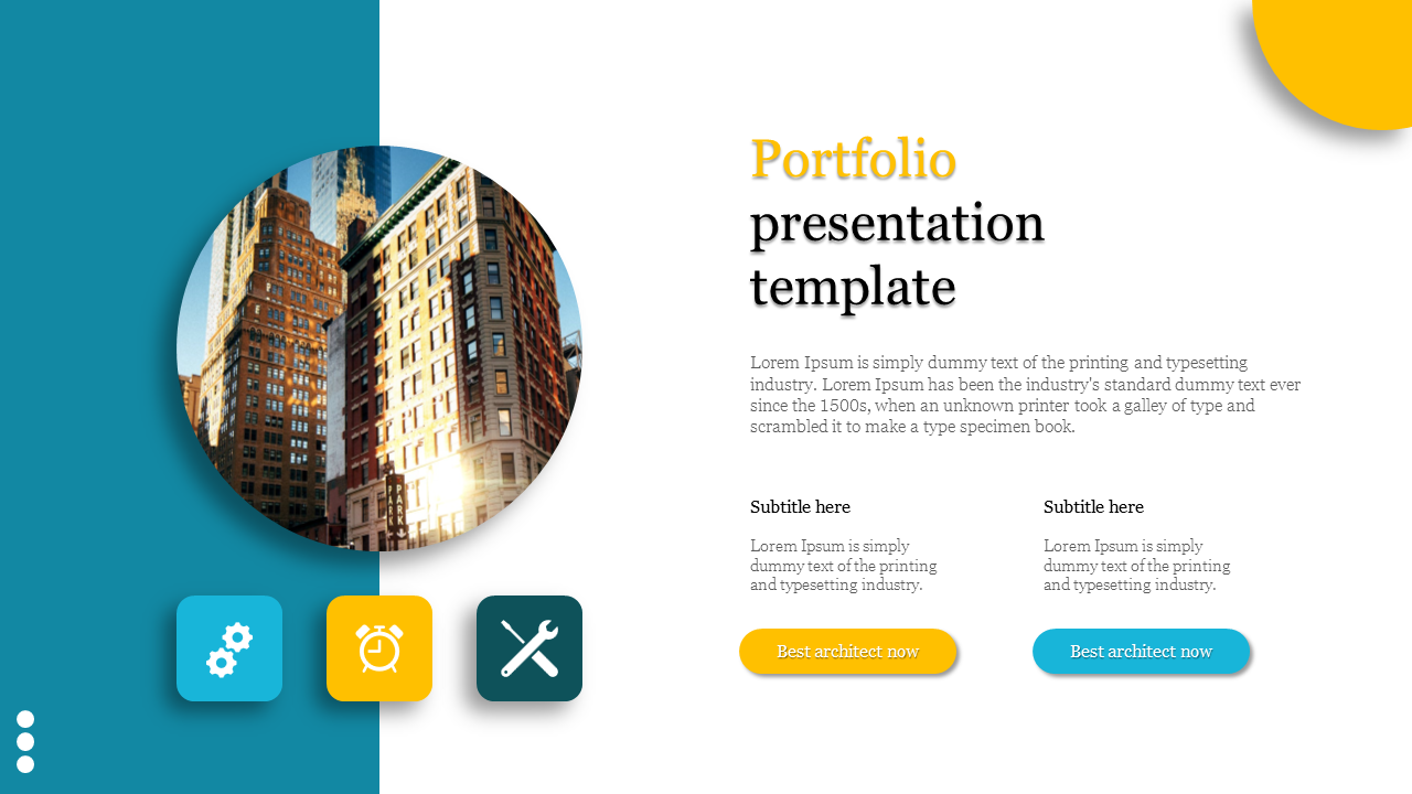 Portfolio Presentation Template and Google Slides