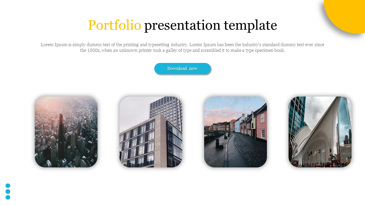 Innovative Portfolio PPT Template and Google Slides Designs