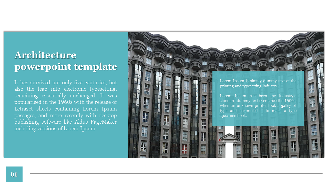 Editable Architecture PowerPoint Template Presentation