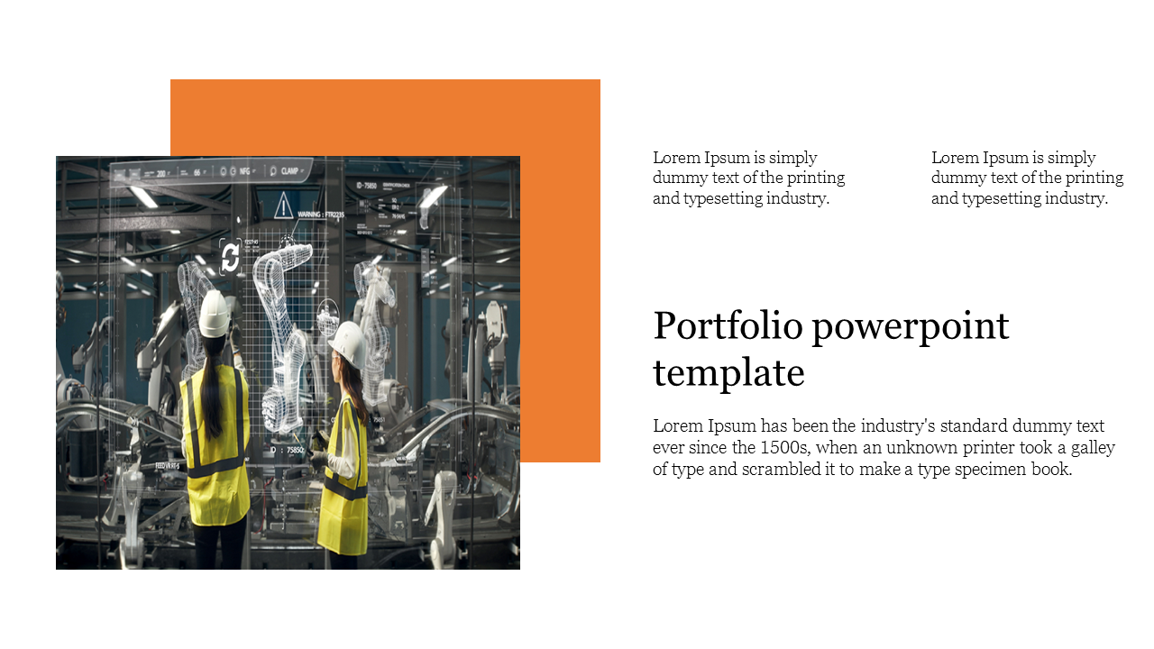 Portfolio PowerPoint Template for Effective Showcases