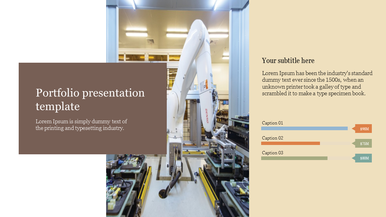 Portfolio PowerPoint Presentation Template and Google Slides