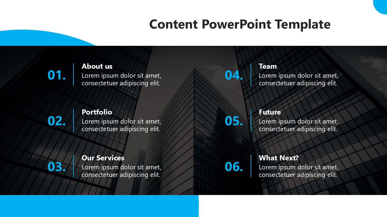 Amazing Content PowerPoint Templates And Google Slides Themes