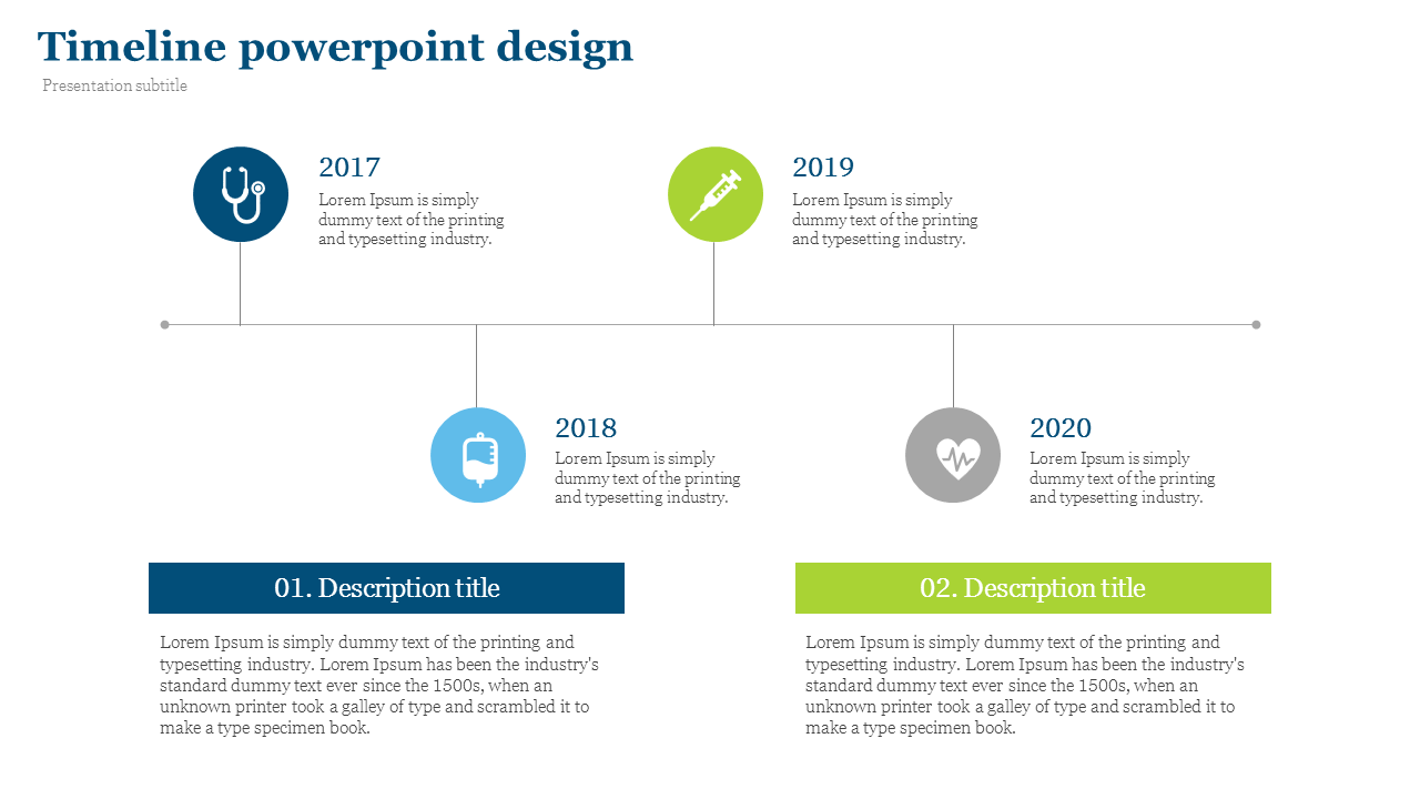 Dynamic Business Timeline Presentation Template 