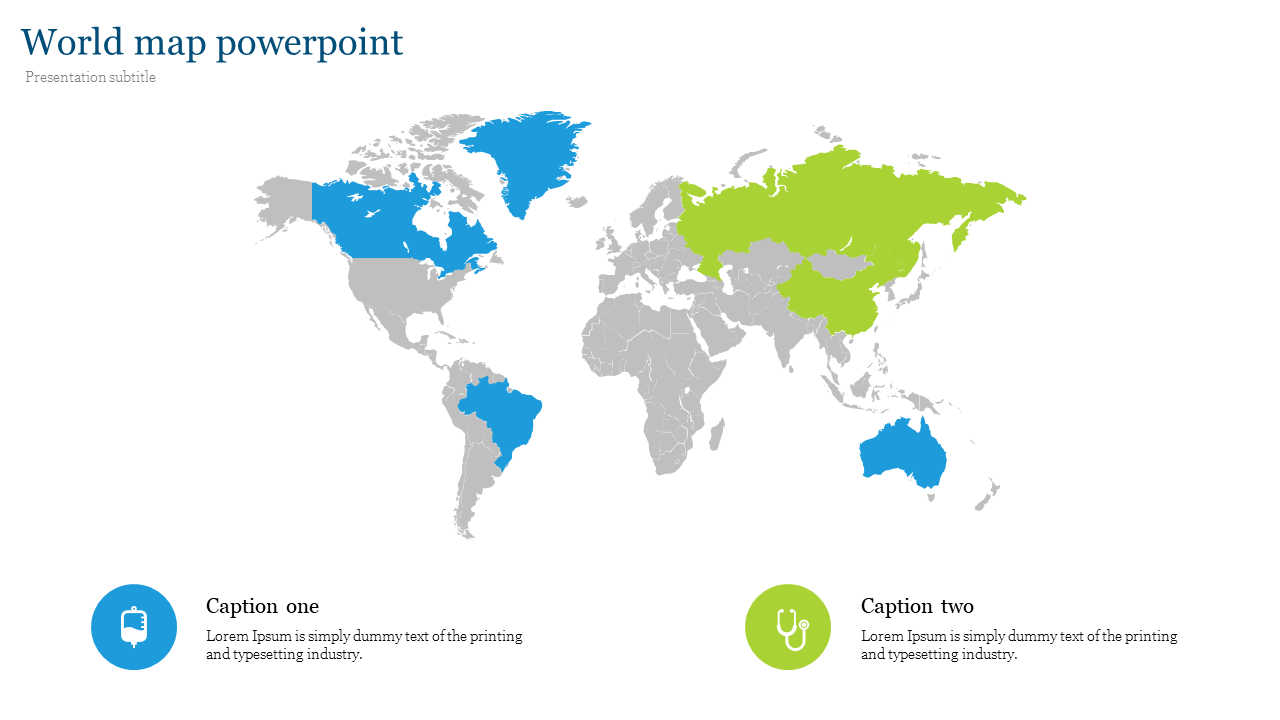 Affordable World Map PowerPoint Template and Google Slides