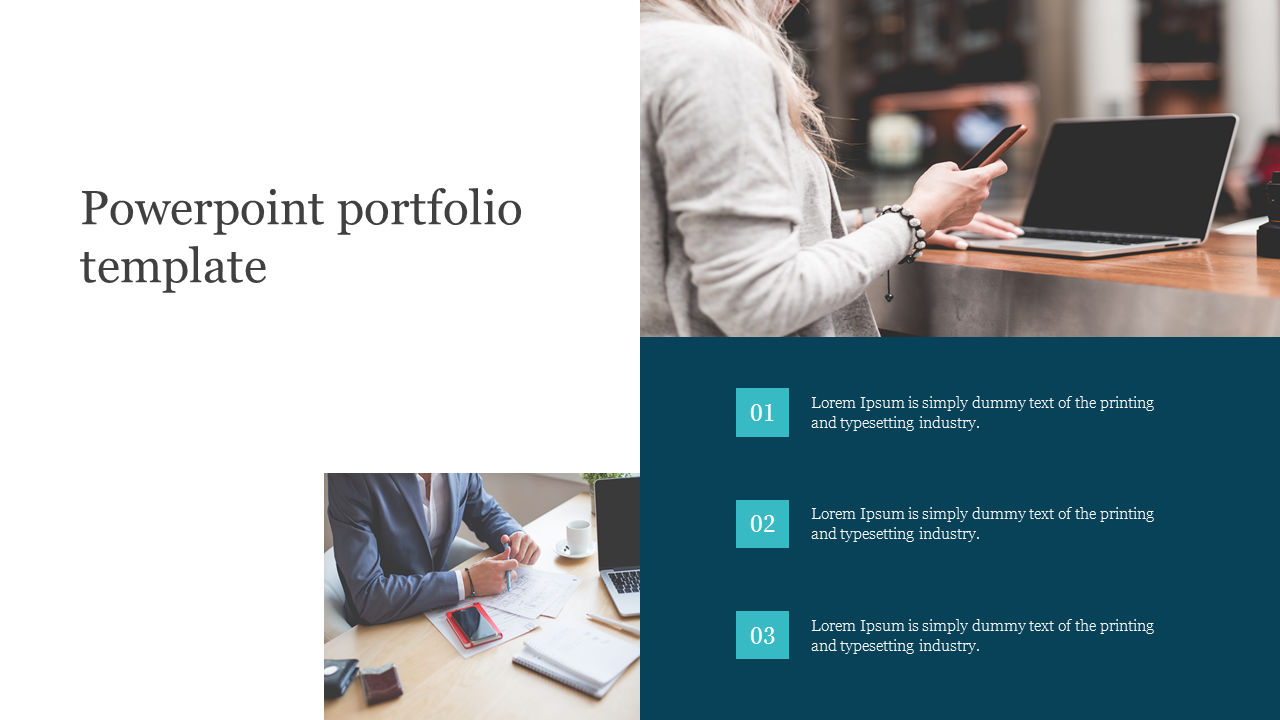 Innovative Portfolio PowerPoint Template And Google Slides