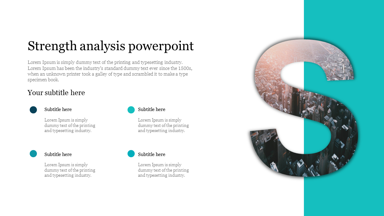 Strength Analysis PowerPoint And Google Slides For Business