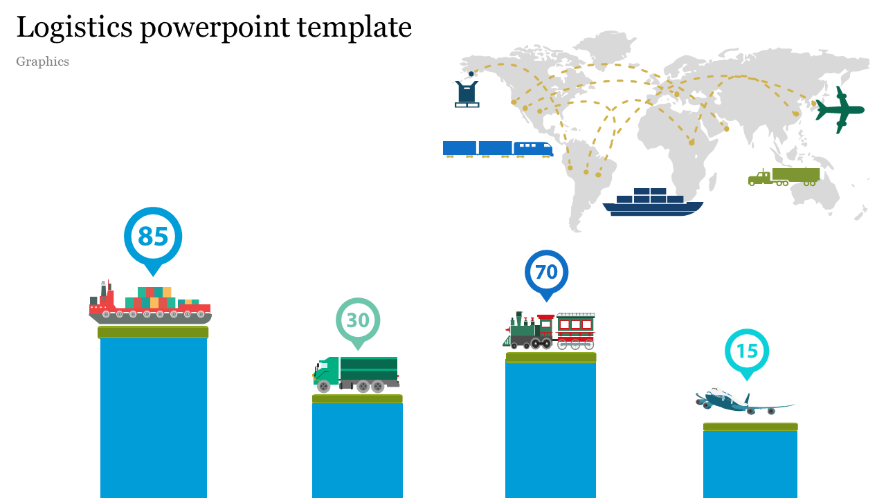 Graphics Logistics PowerPoint Template Presentation