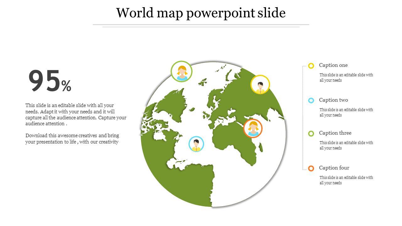 World Map PowerPoint Template and Google Themes Slides 