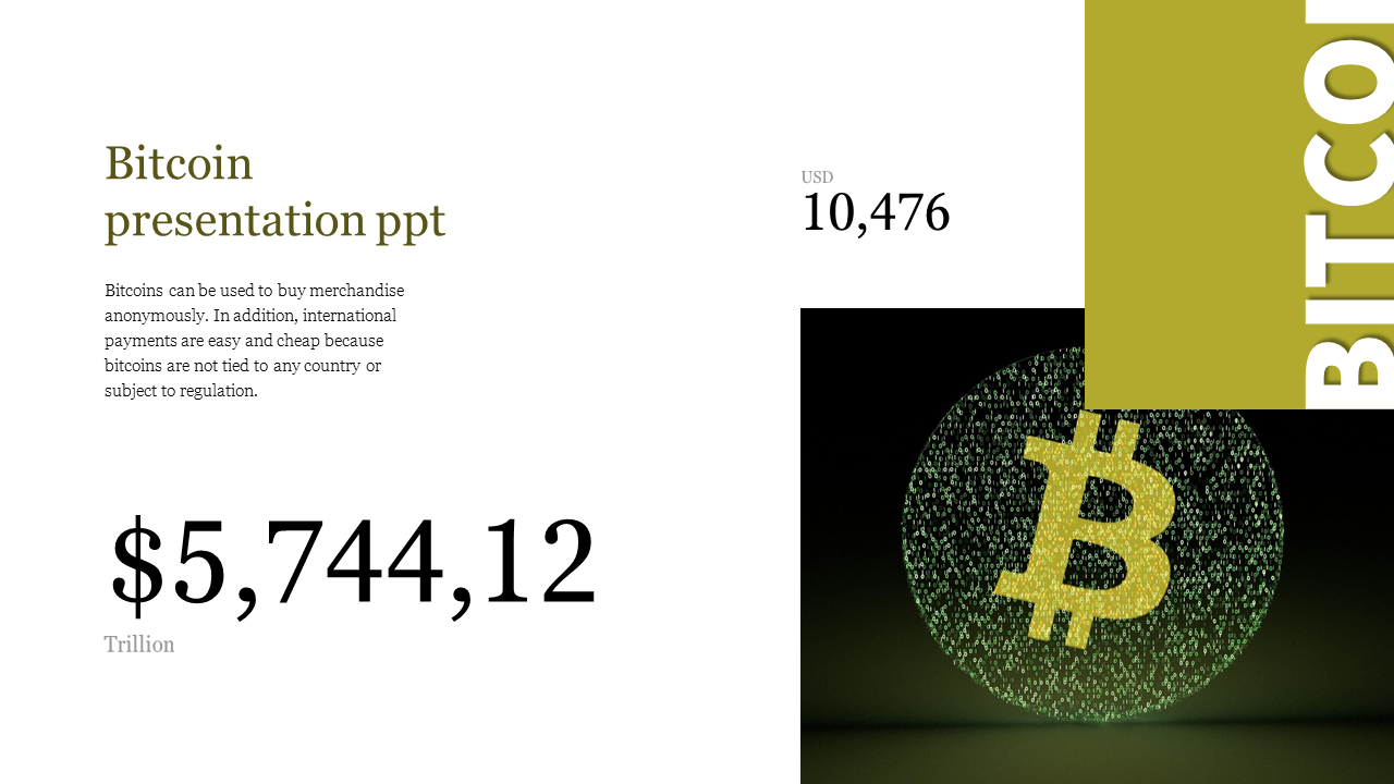 Bitcoin Presentation PPT Template and Google Slides