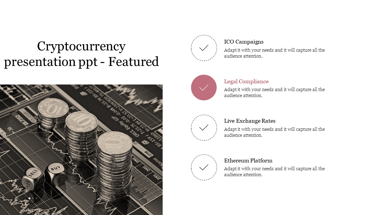 Cryptocurrency Presentation PPT and Google Slides Template Design