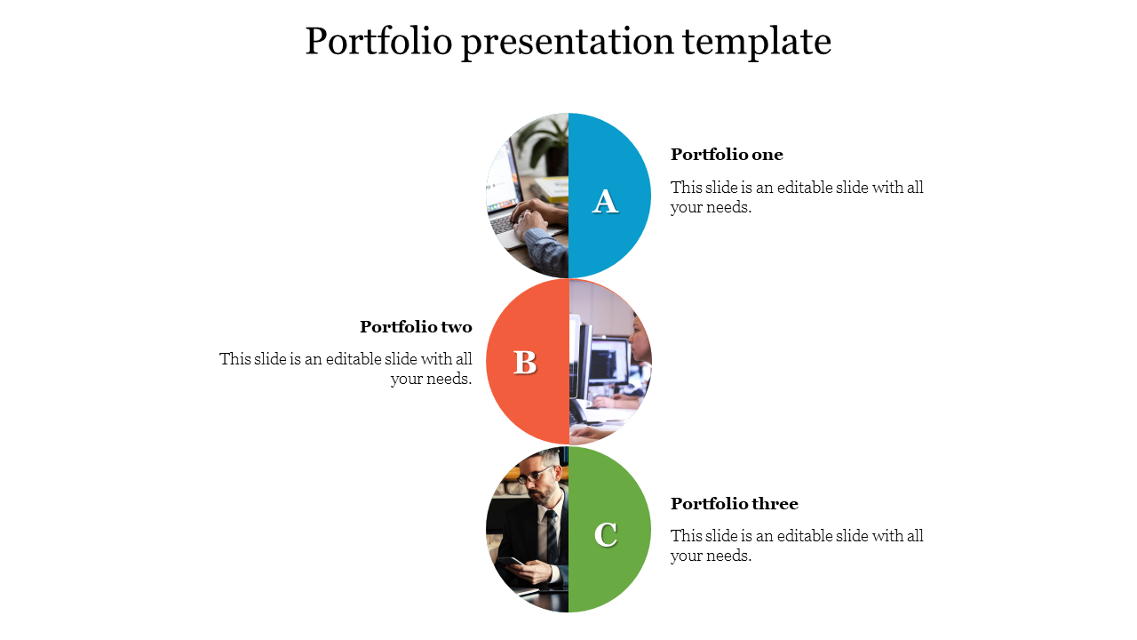 Affordable Portfolio Presentation Template Designs