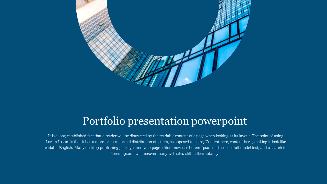 Our Predesigned Portfolio PowerPoint Presentation Template