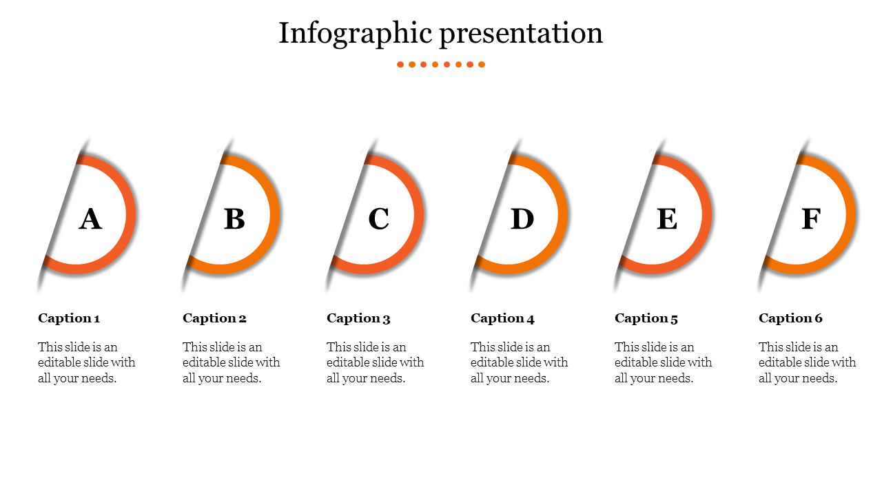 Affordable Infographic Presentation In Orange Color Slide