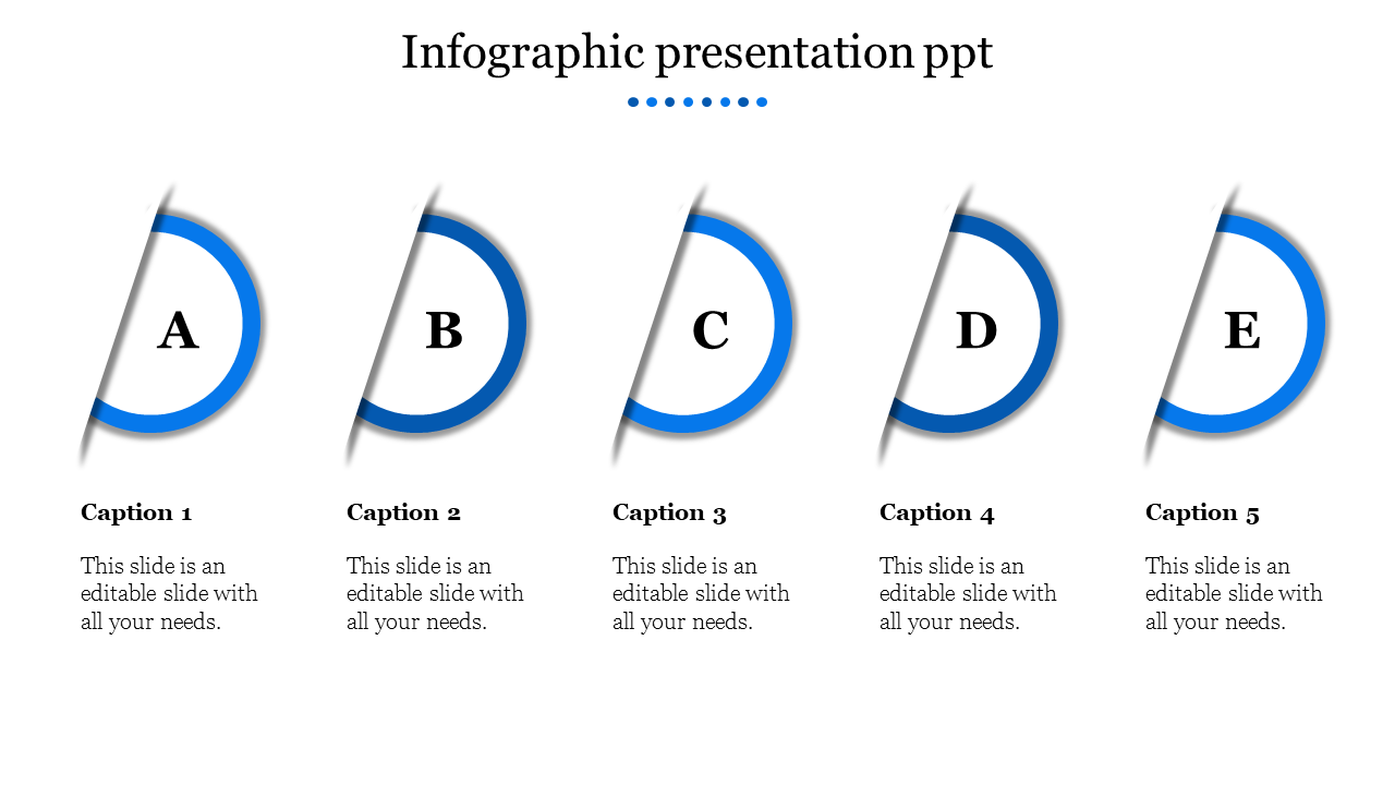 Stunning Infographic Presentation PPT With Five Nodes