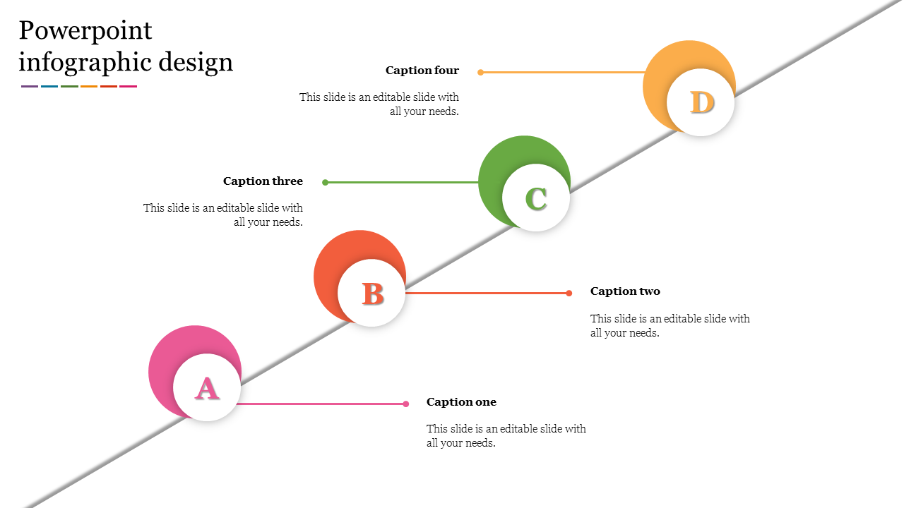 Amazing  Infographic PowerPoint Template Design With Four Node