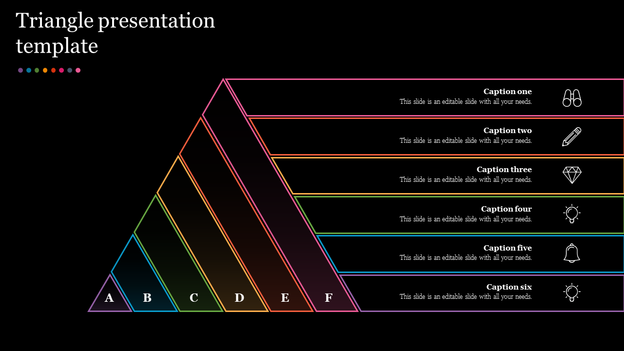 Best Triangle Presentation Template With Dark Background