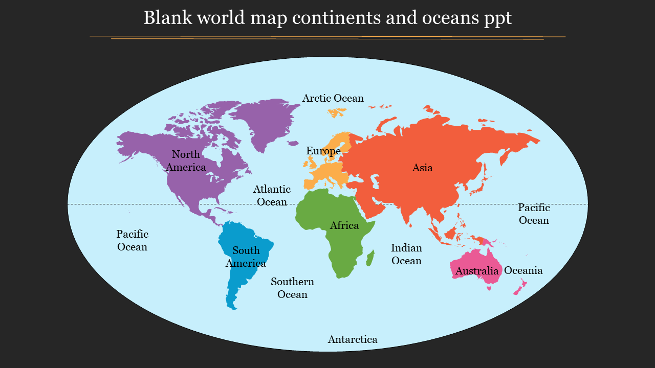 oceans map