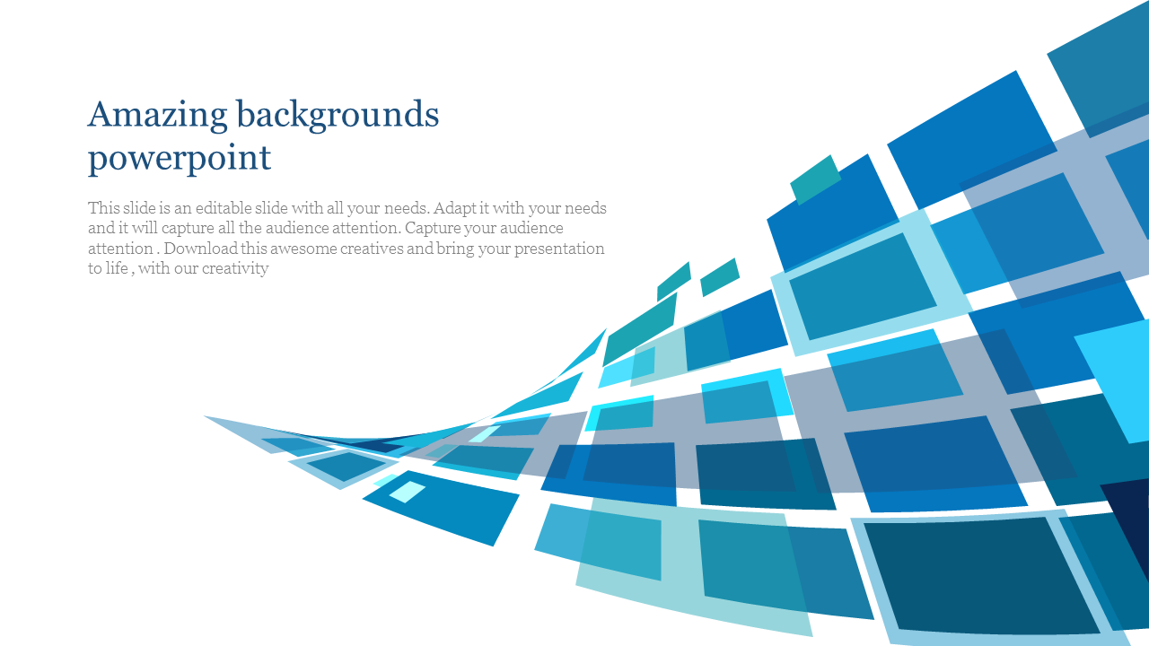 Amazing Backgrounds PowerPoint Template Slide Design