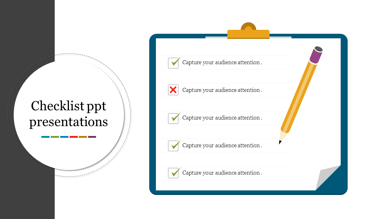 Incredible Checklist PPT Presentations Slide Design
