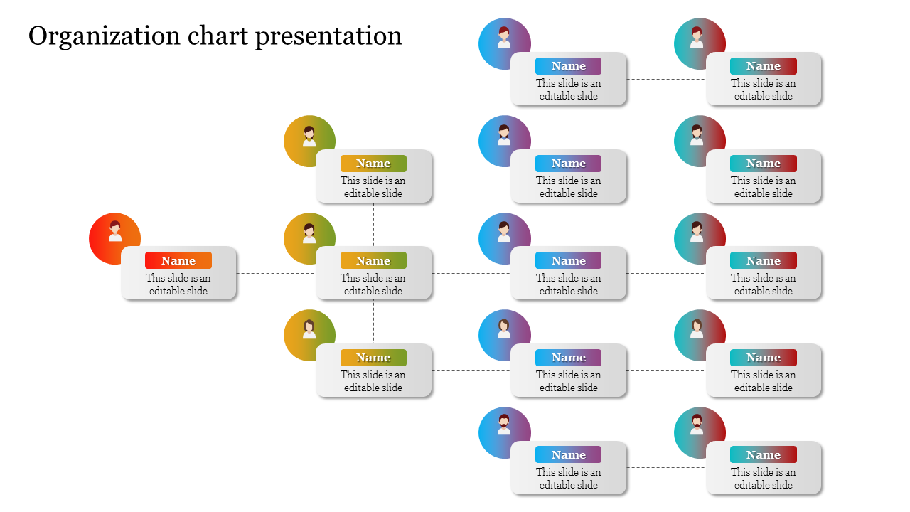 Instant Download Organization Chart Presentation Template