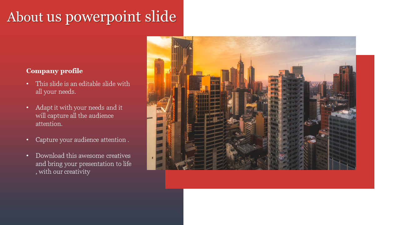 Best About Us PowerPoint Slide Template Presentation