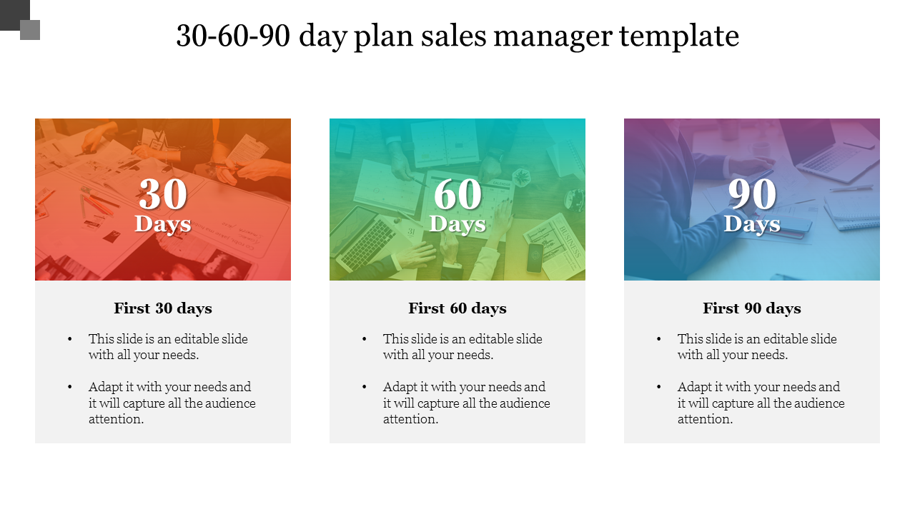 sales vp 30 60 90 day plan