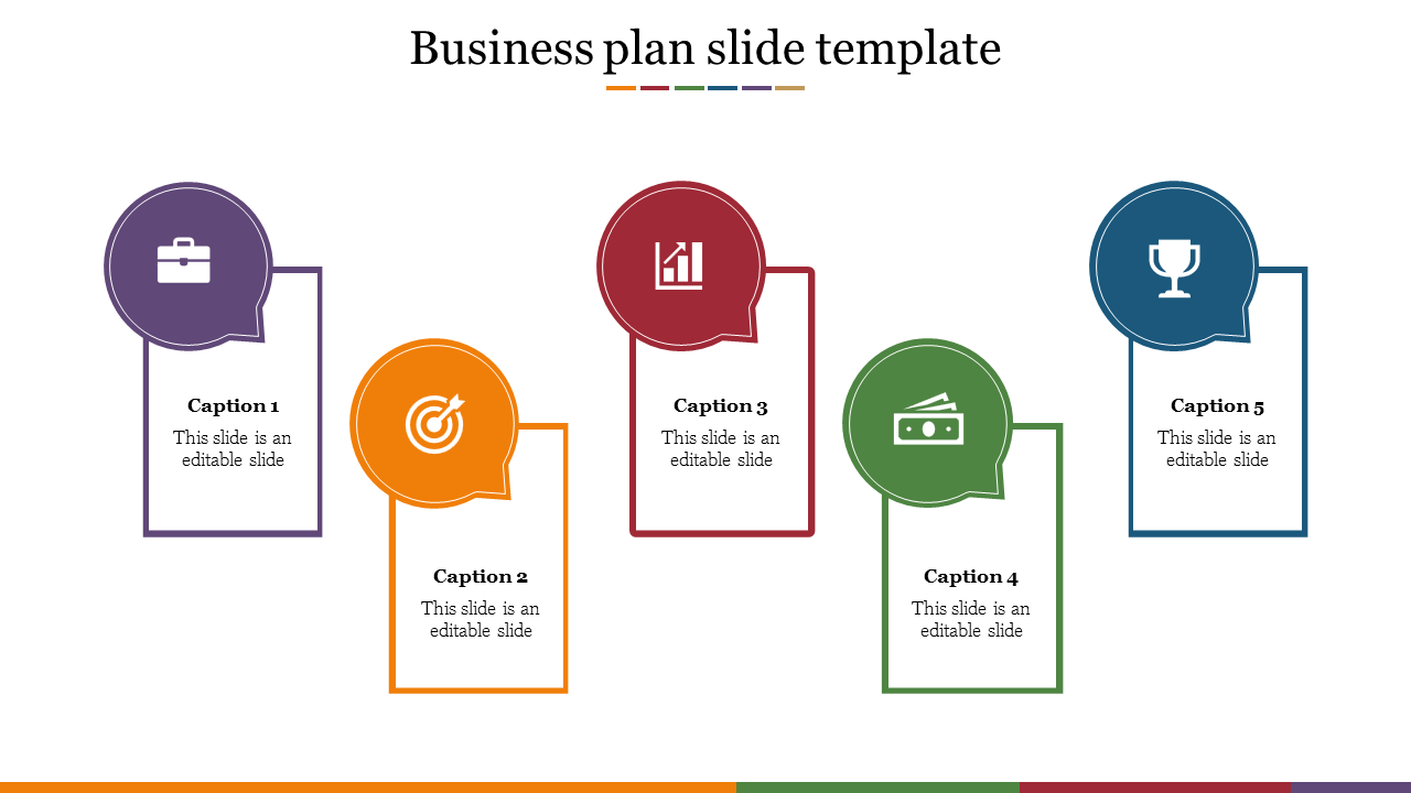 Best Business Plan Slide Template Designs Five Node