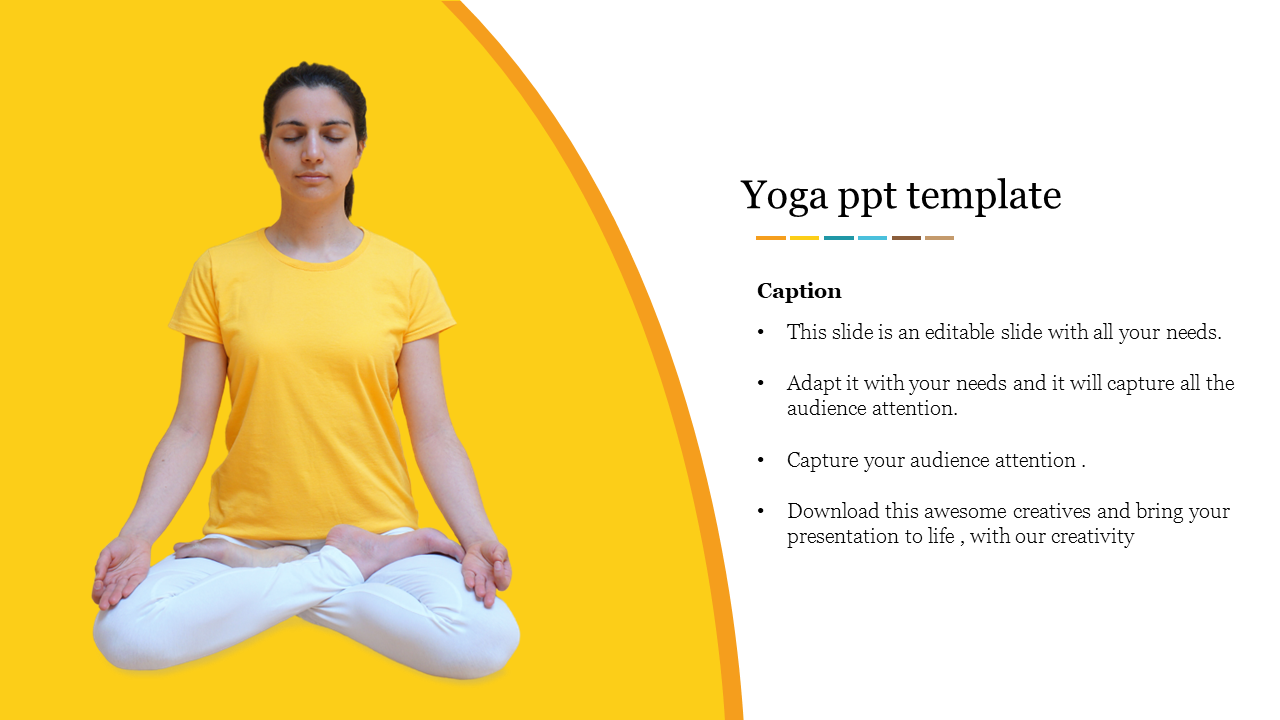 Affordable Yoga PPT Template Presentation Slide Design