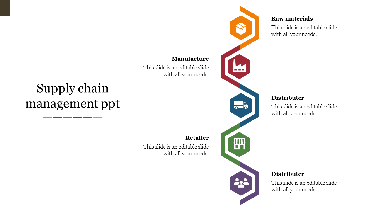 Use Supply Chain Management PPT Slide Design Template