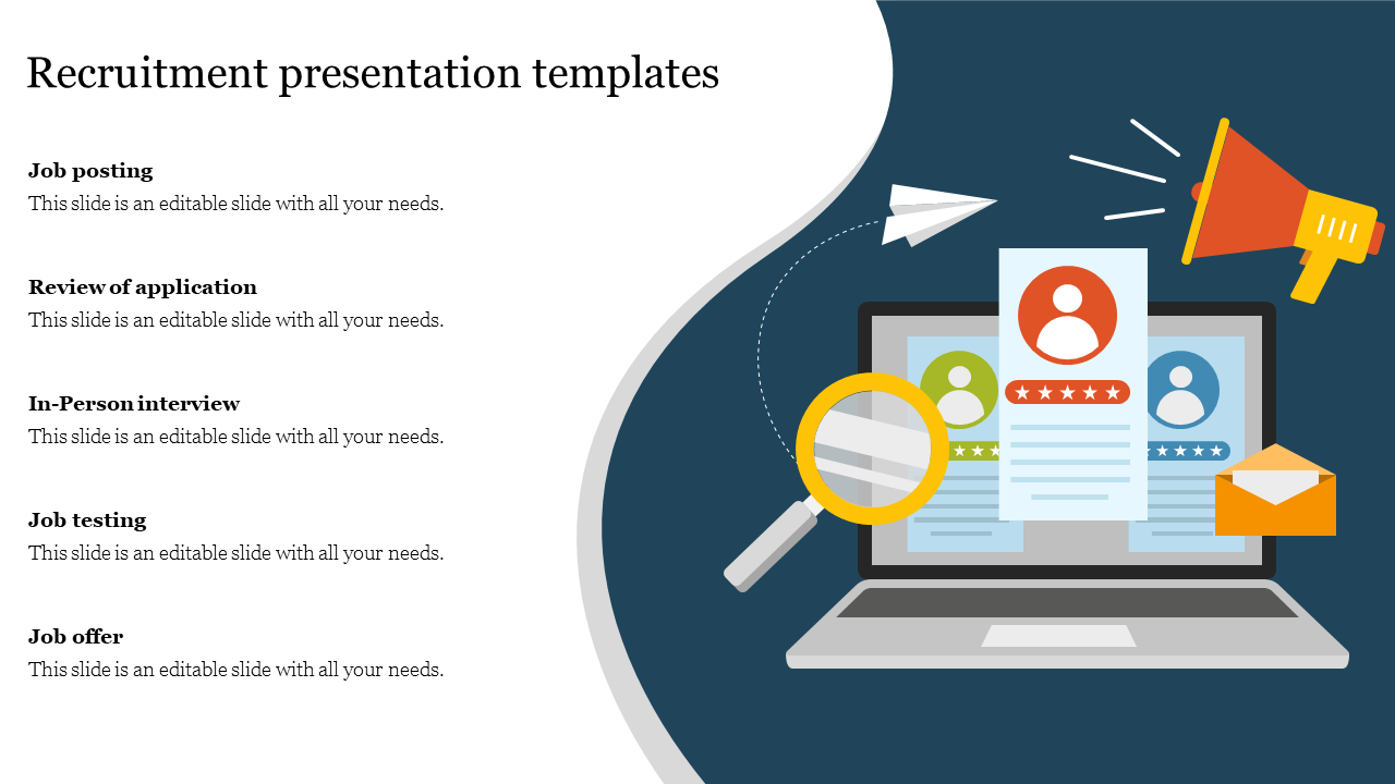 Stunning Recruitment Presentation Templates Slide Design