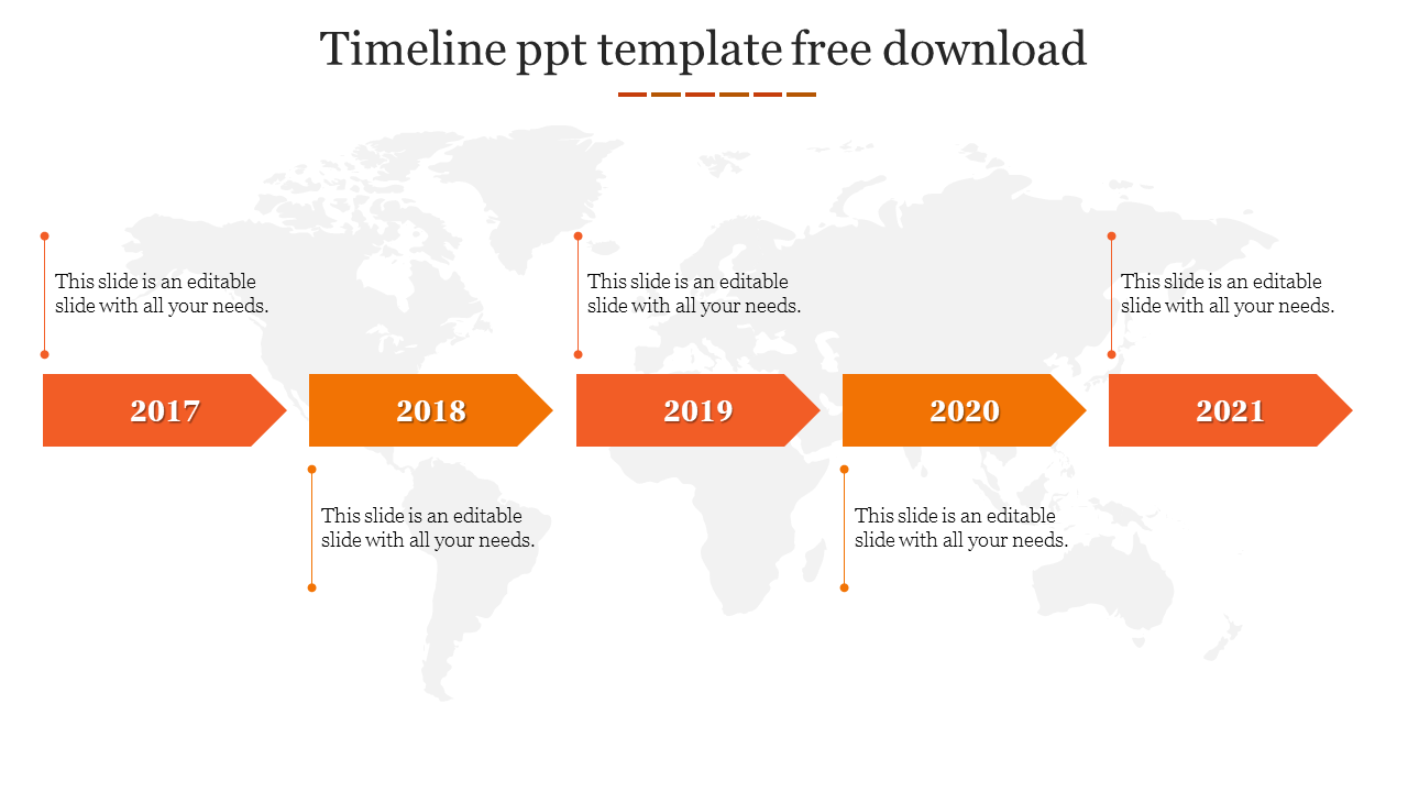 Buy the Creative Timeline PPT Template Free Download