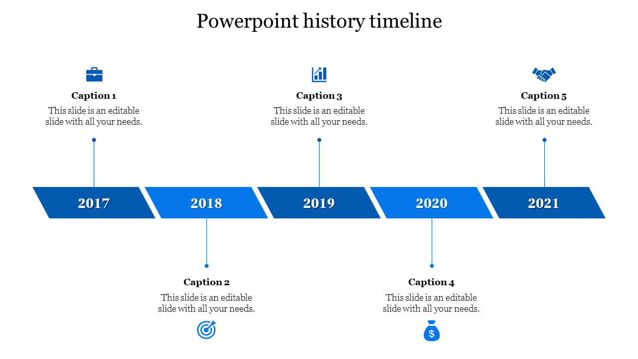 Innovative PowerPoint History Timeline Presentation