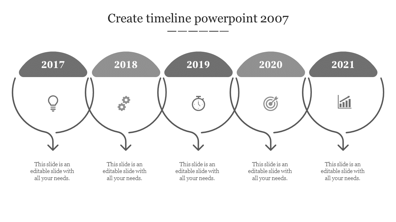 Download Create Timeline PowerPoint 2007 Presentation