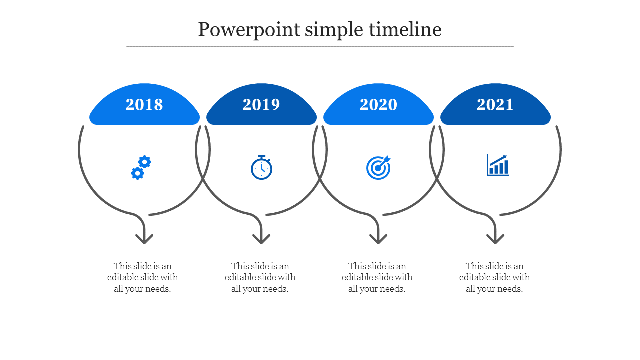 Innovative PowerPoint Simple Timeline Presentation