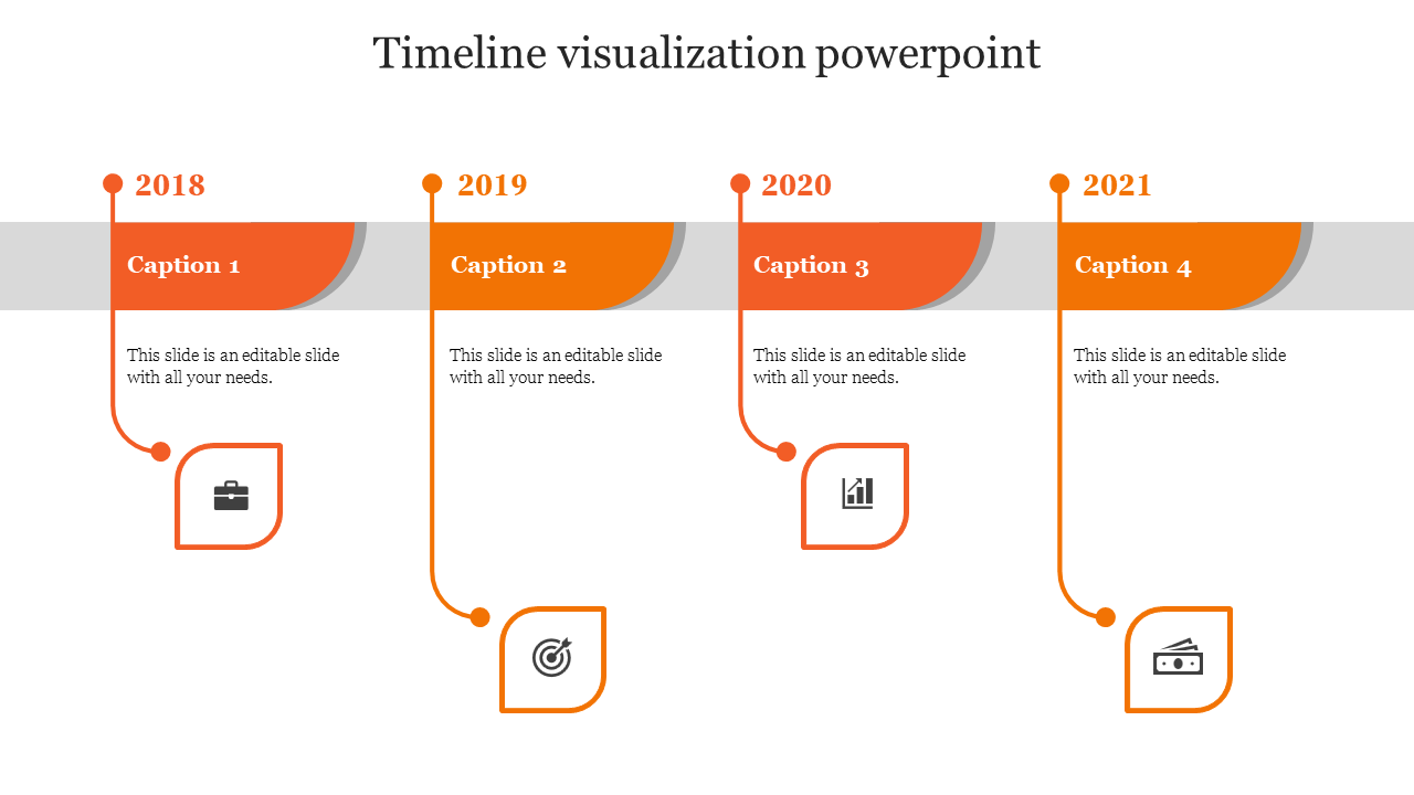 Our Predesigned Timeline Visualization PowerPoint