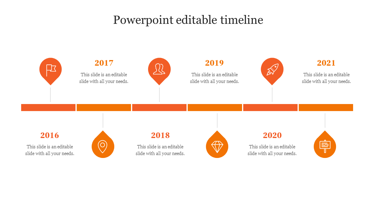 Attractive PPT and Google Slides Editable Timeline Presentation