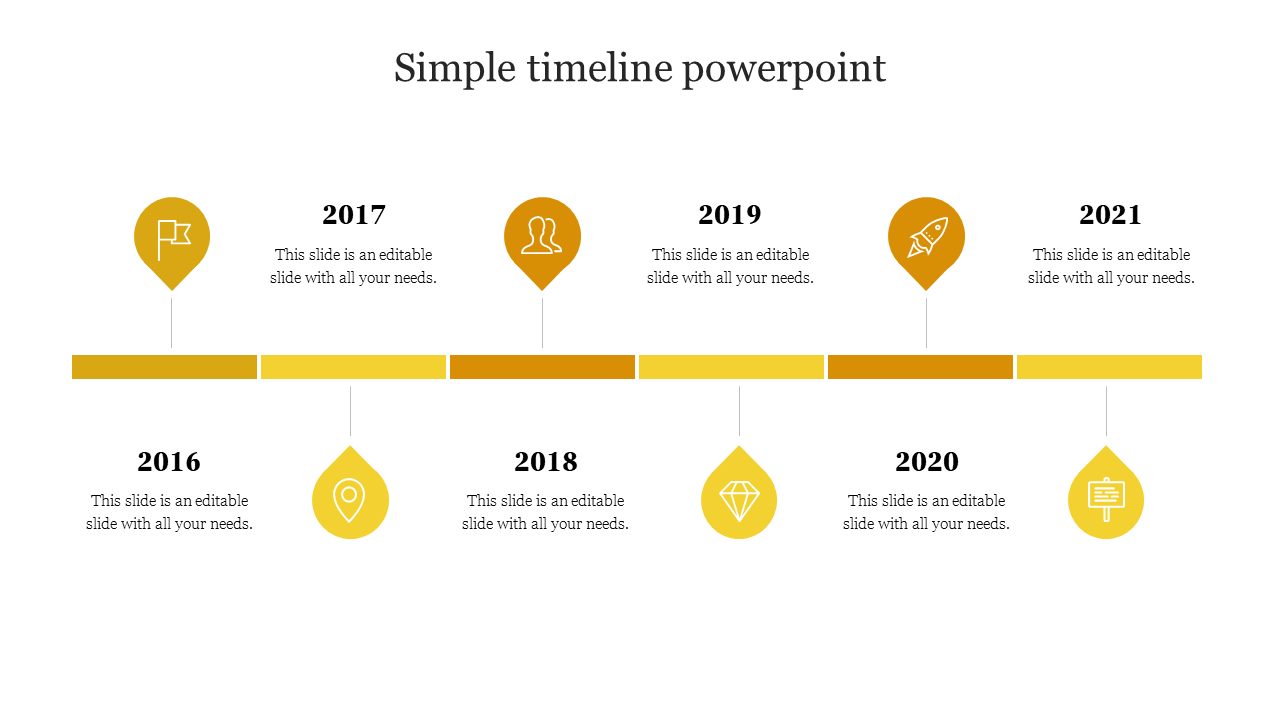 Innovative Simple Timeline PowerPoint Slide Template