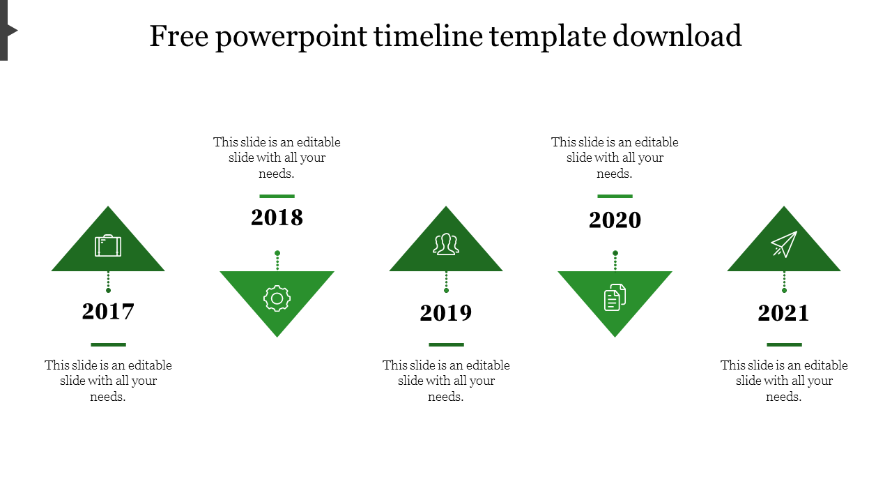 Stunning Free PowerPoint Timeline Template Download