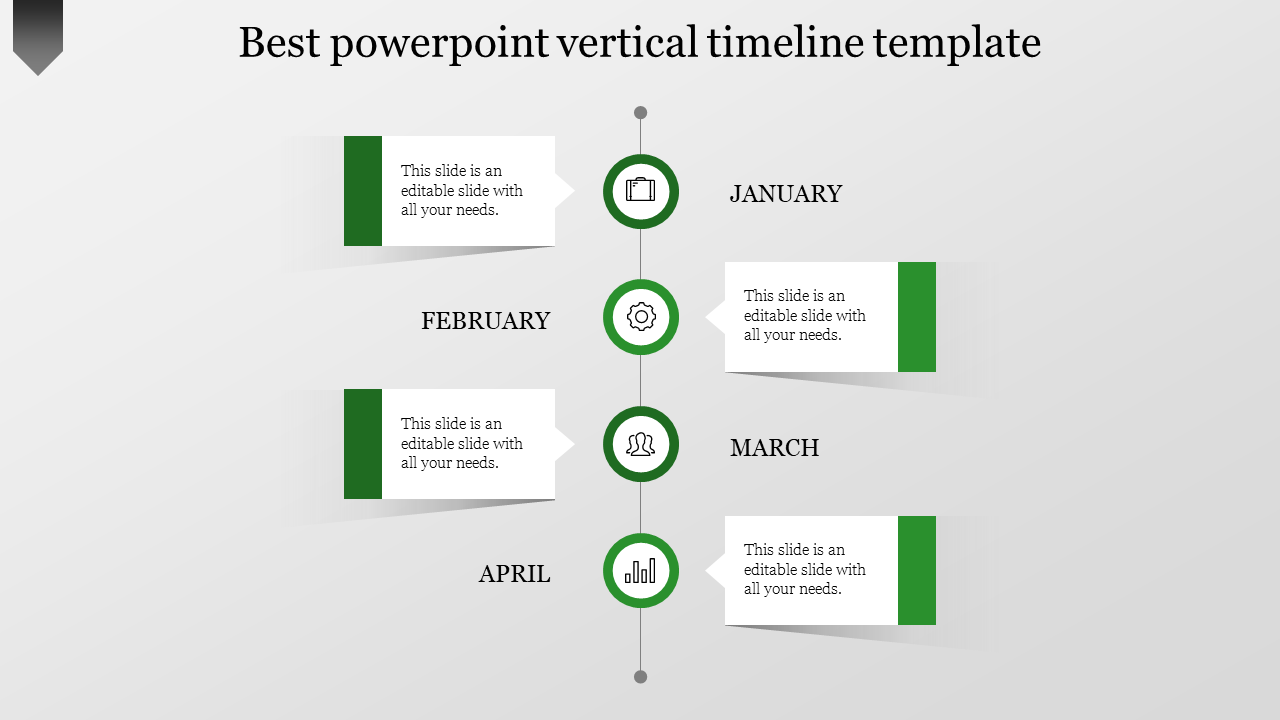 Best PowerPoint Vertical Timeline Template Presentation