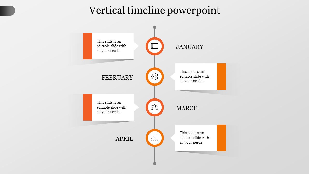 Vertical Timeline PowerPoint Presentation Template Designs