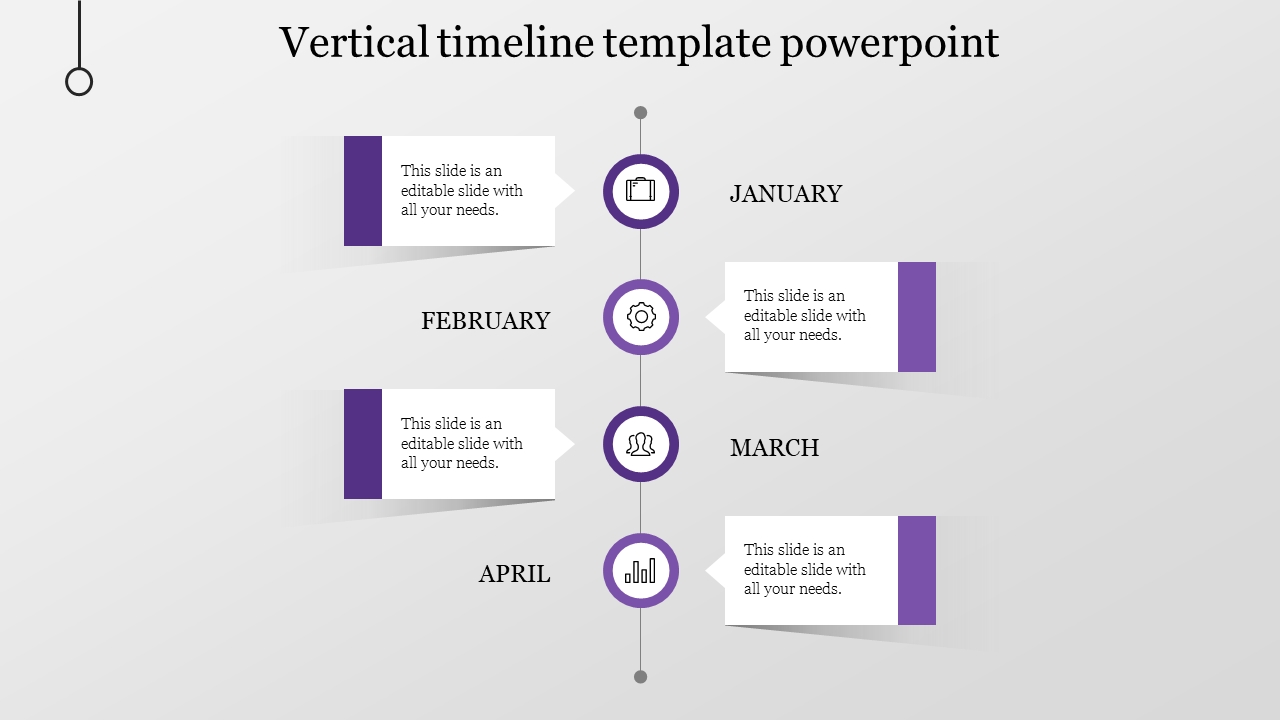 Effective Vertical Timeline Template PowerPoint