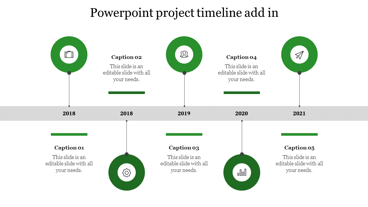 Amazing PowerPoint Project Timeline Add In Presentation