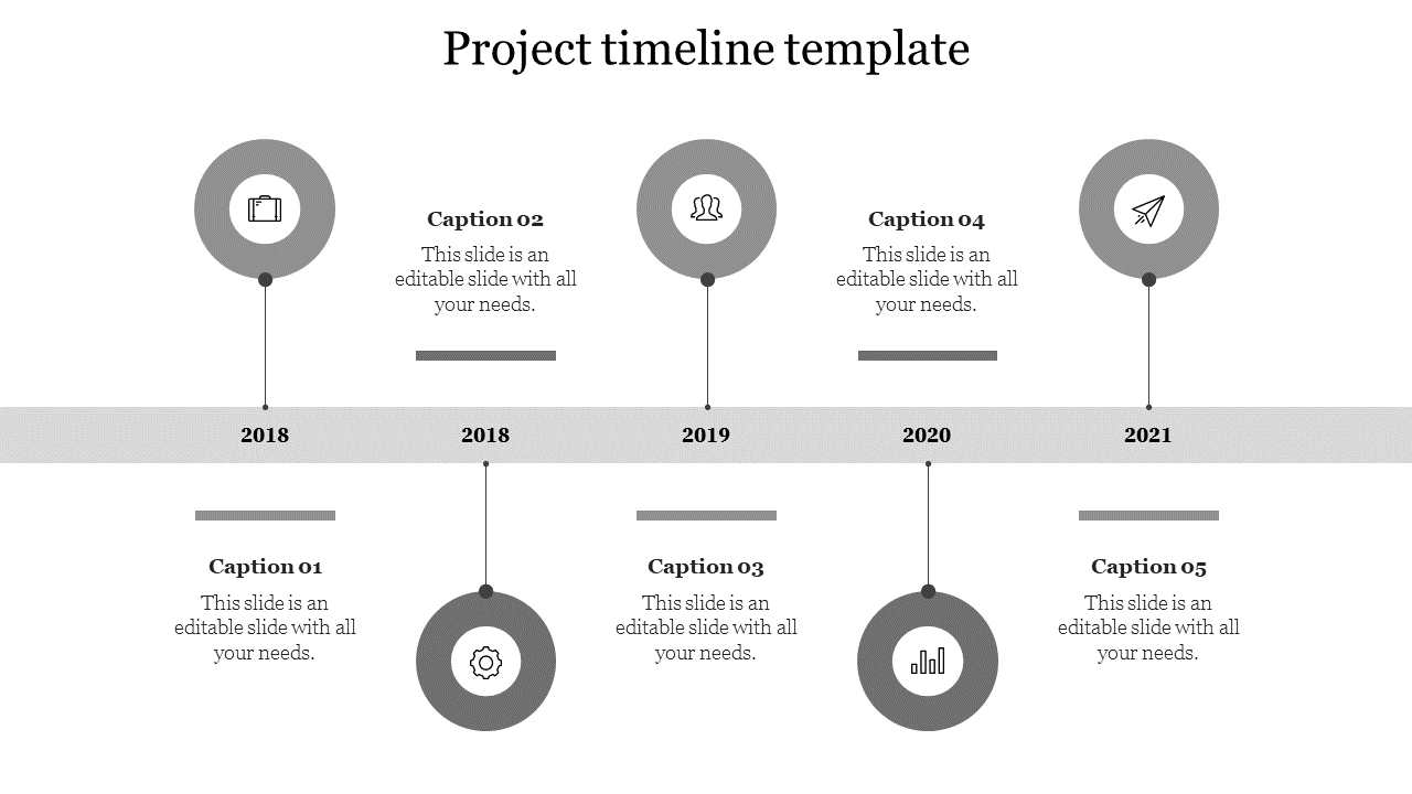 Discover Project Timeline PPT And Google Slides Themes