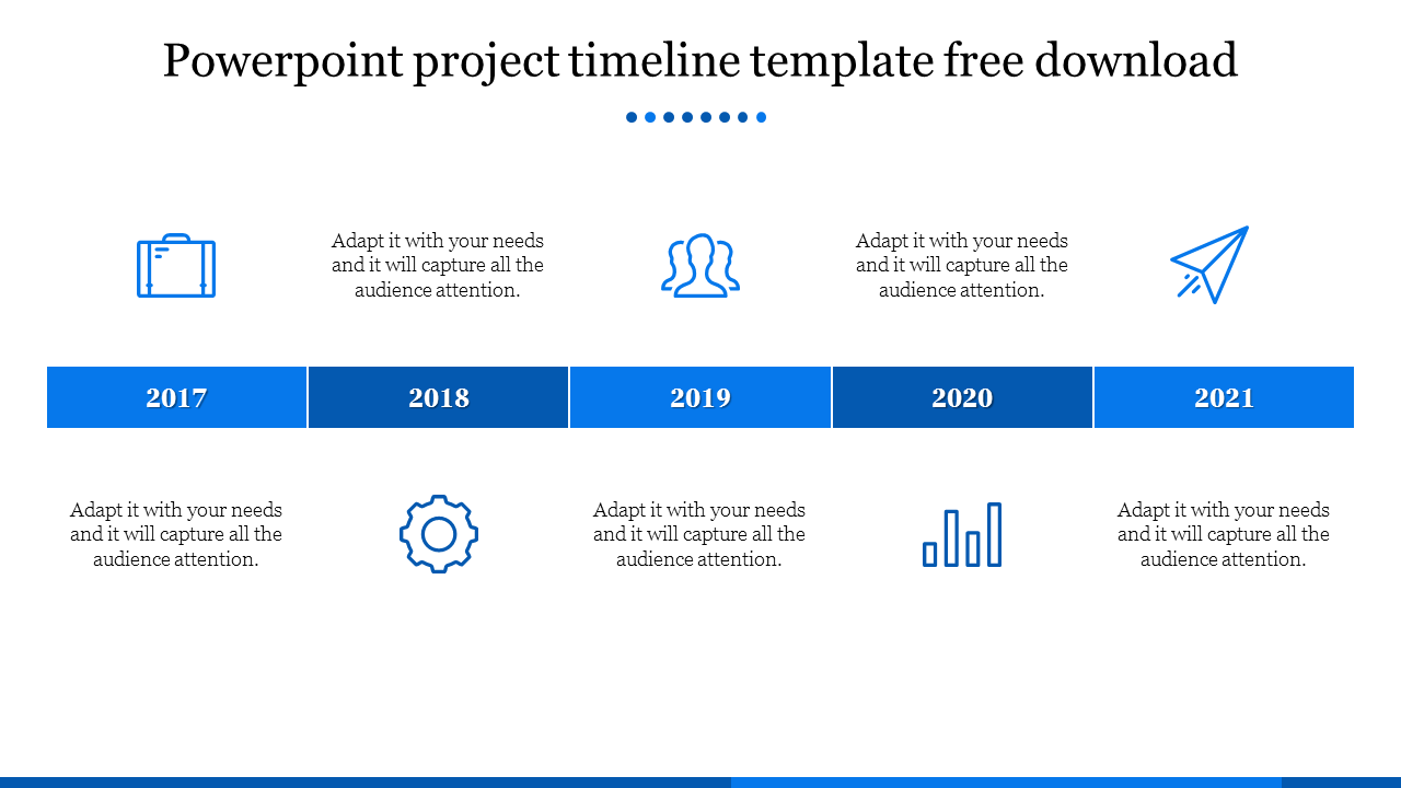 Best PowerPoint Project Timeline Template Free Download