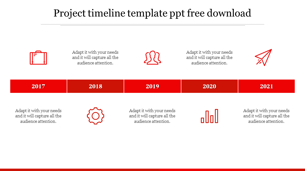 Innovative Project Timeline Template PPT Free Download