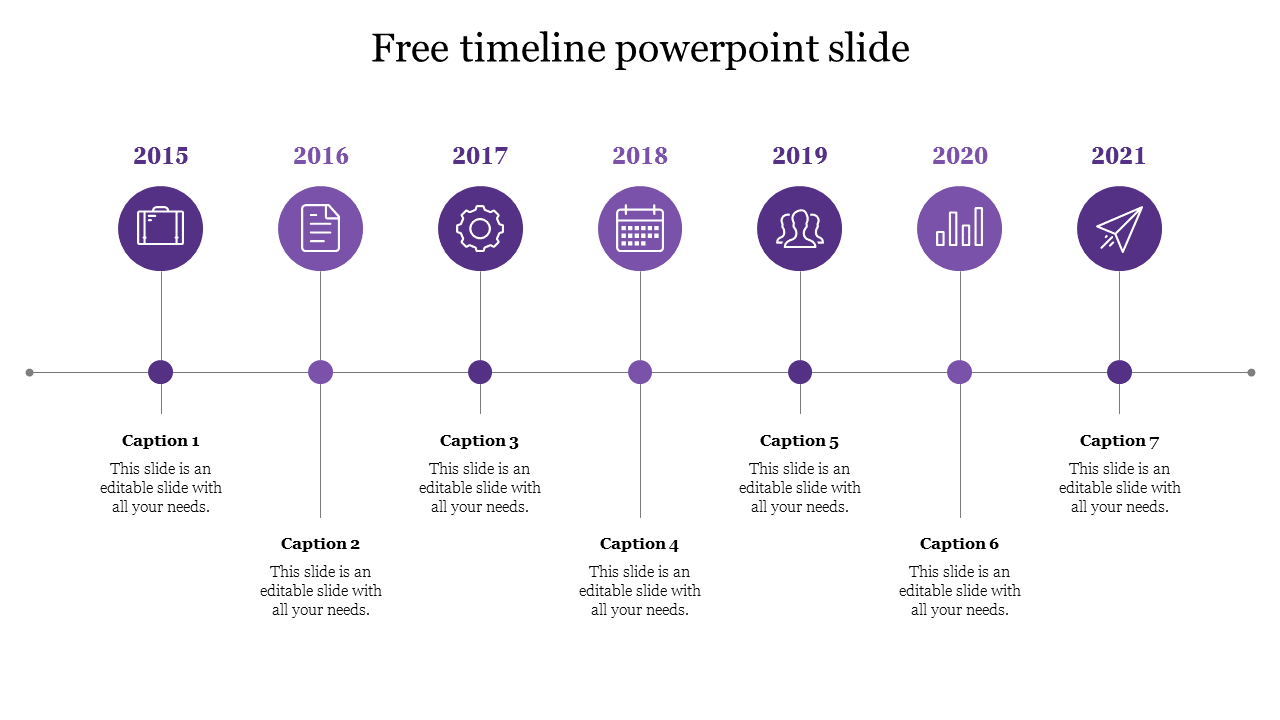 Get Free Timeline PowerPoint Slide Templates Presentation