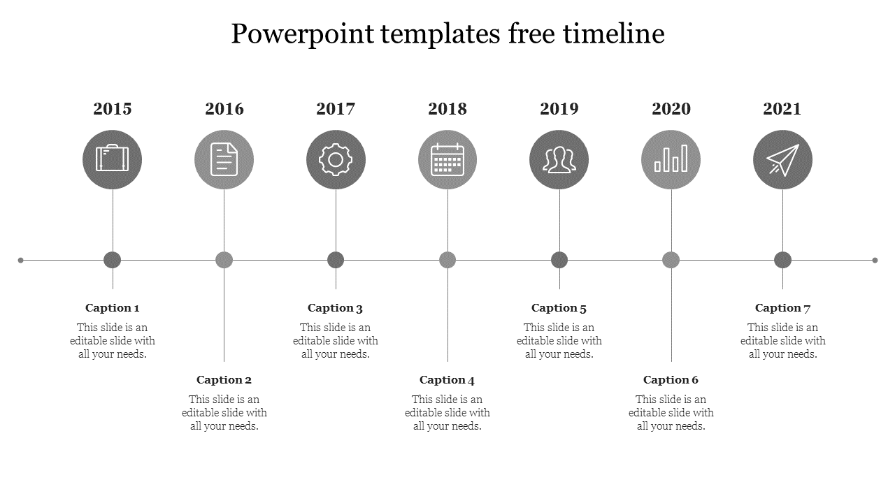 Editable PowerPoint Templates Free Timeline Template Design