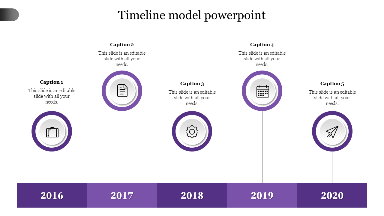 Creative Timeline Model PowerPoint Template Presentation