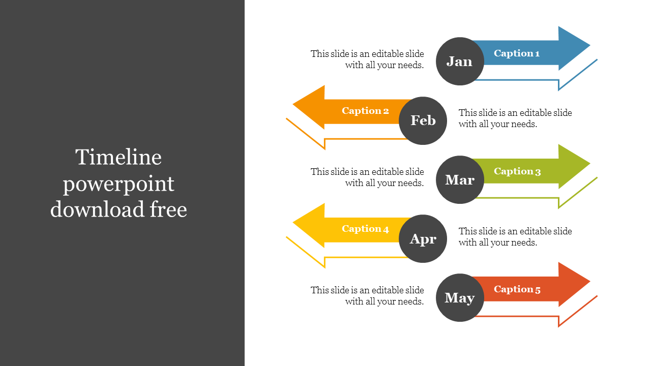 Innovative Timeline PowerPoint Download Free Presentation